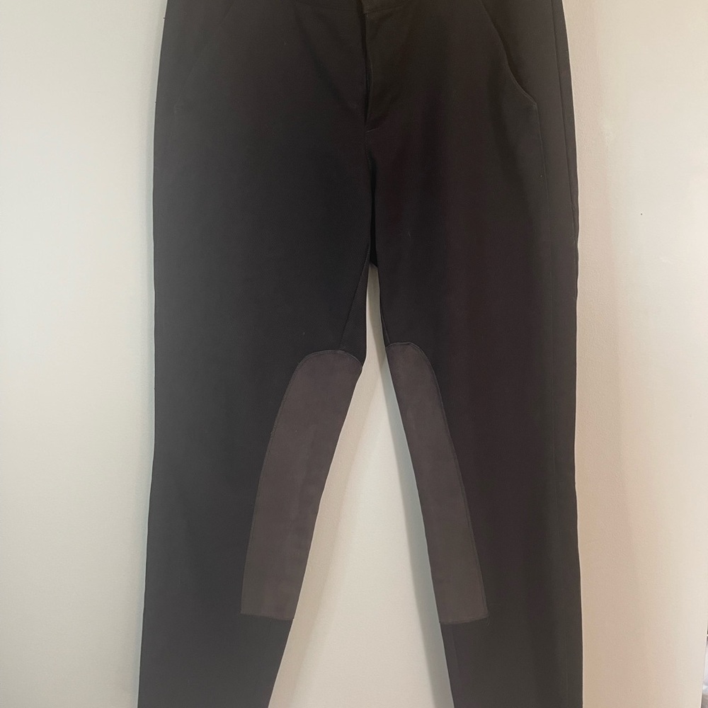 GAP women’s pants size 8 skinny faux suede patch riding and equestrian 2011